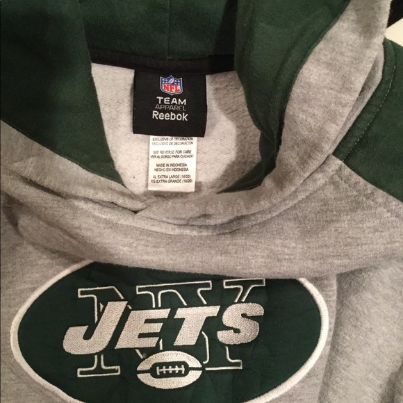 Reebok Boys Jets Sweatshirt- Size youth XL  18/20 - Picture 2 of 3